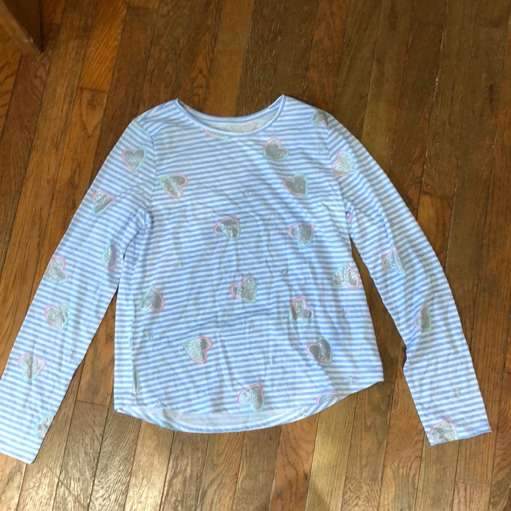 Adorable pastel girls long sleeve shirt sz 14